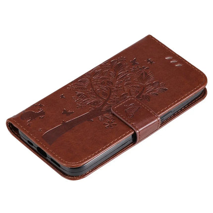 For Honor X5b / X5b Plus Case Cat Tree Pattern Flip Leather Phone Cover