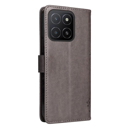 For Honor X5b / X5b Plus Case Cat Tree Pattern Flip Leather Phone Cover