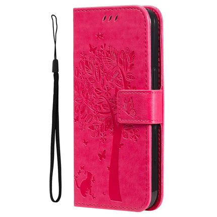 For Honor X5b / X5b Plus Case Cat Tree Pattern Flip Leather Phone Cover