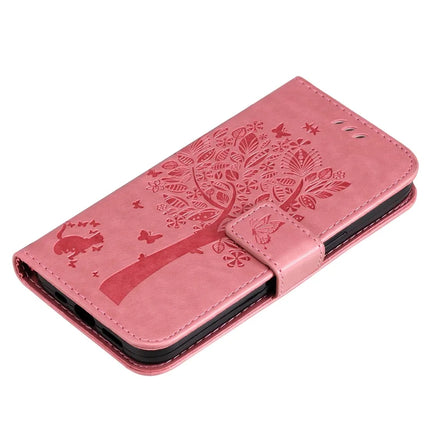 For Honor X5b / X5b Plus Case Cat Tree Pattern Flip Leather Phone Cover