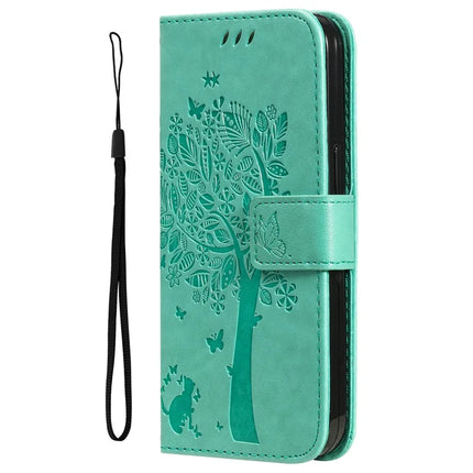 For Honor X5b / X5b Plus Case Cat Tree Pattern Flip Leather Phone Cover