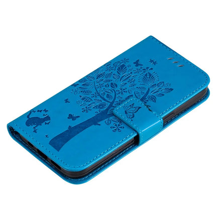For Honor X5b / X5b Plus Case Cat Tree Pattern Flip Leather Phone Cover