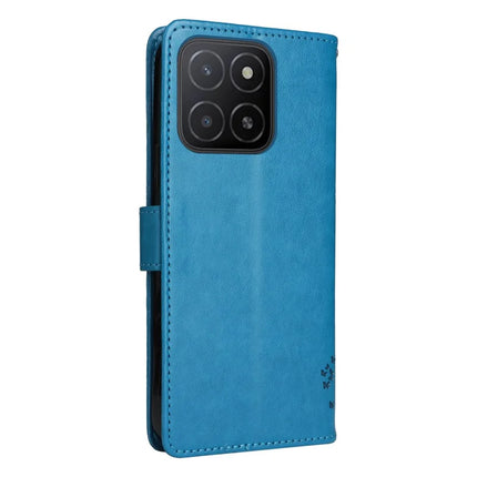 For Honor X5b / X5b Plus Case Cat Tree Pattern Flip Leather Phone Cover