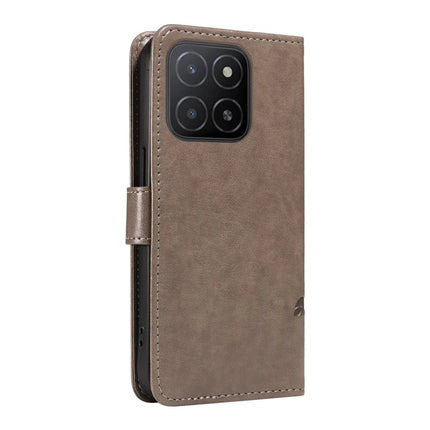 For Honor X5b / X5b Plus Case Flower Pattern PU Leather Wallet Phone Cover