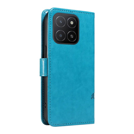 For Honor X5b / X5b Plus Case Flower Pattern PU Leather Wallet Phone Cover