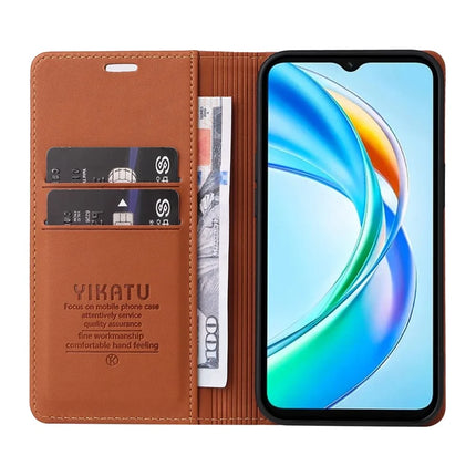 YIKATU YK-001 For Honor X5b / X5b Plus Stand Case Leather Phone Cover