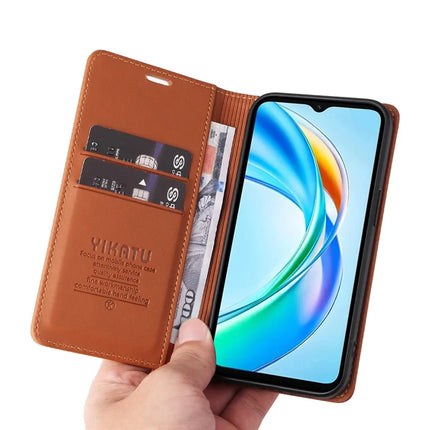 YIKATU YK-001 For Honor X5b / X5b Plus Stand Case Leather Phone Cover