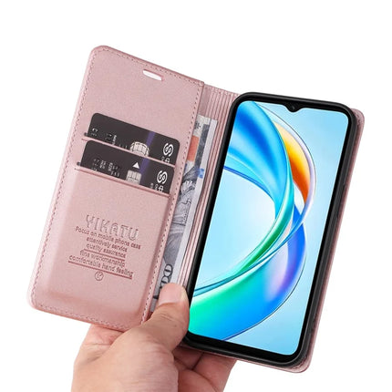 YIKATU YK-001 For Honor X5b / X5b Plus Stand Case Leather Phone Cover