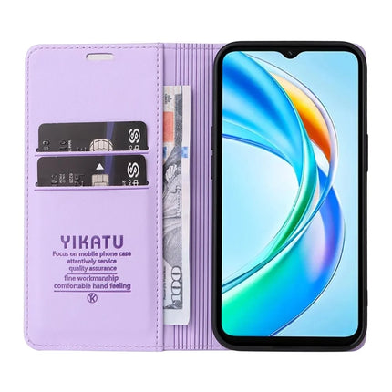 YIKATU YK-001 For Honor X5b / X5b Plus Stand Case Leather Phone Cover