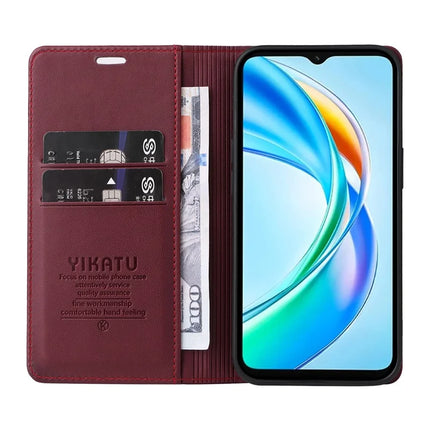 YIKATU YK-001 For Honor X5b / X5b Plus Stand Case Leather Phone Cover