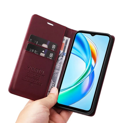 YIKATU YK-001 For Honor X5b / X5b Plus Stand Case Leather Phone Cover