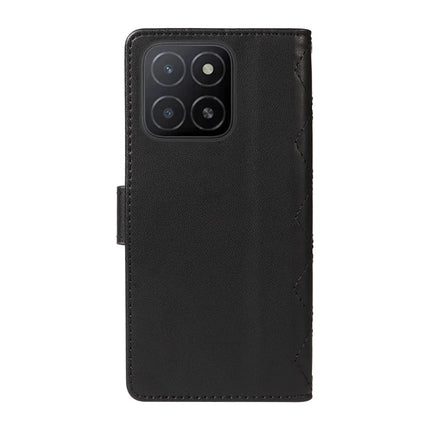 For Honor X5b / X5b Plus Wallet Case Rhombus Leather Phone Cover