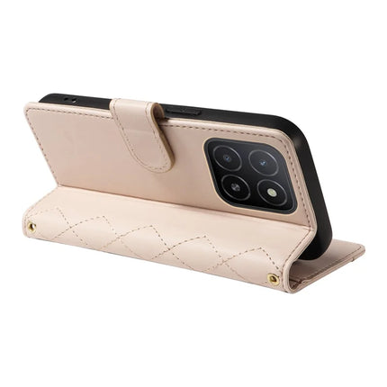 For Honor X5b / X5b Plus Wallet Case Rhombus Leather Phone Cover