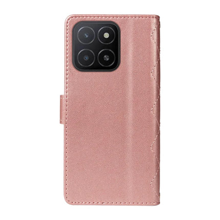 For Honor X5b / X5b Plus Wallet Case Rhombus Leather Phone Cover