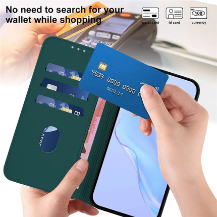 For Samsung Galaxy A05 4G Case Solid Color Wallet Leather Phone Cover with Strap
