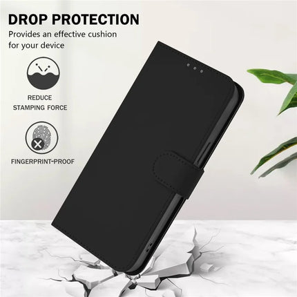 For Samsung Galaxy A05s 4G Case Solid Color Wallet Leather Phone Cover with Strap