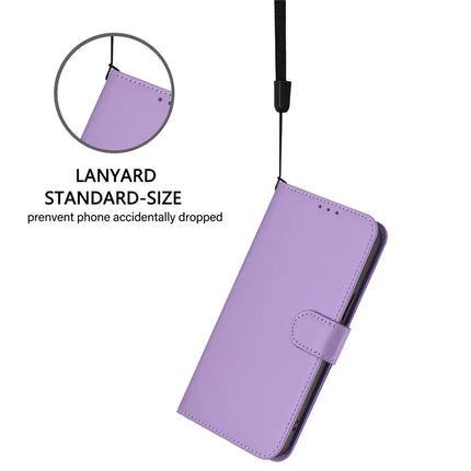 For Samsung Galaxy A05s 4G Case Solid Color Wallet Leather Phone Cover with Strap