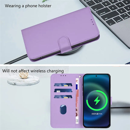 For Samsung Galaxy A05s 4G Case Solid Color Wallet Leather Phone Cover with Strap