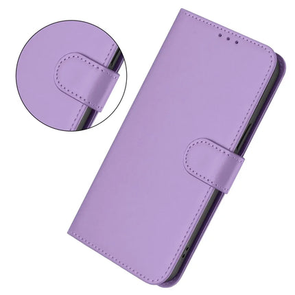 For Samsung Galaxy A05s 4G Case Solid Color Wallet Leather Phone Cover with Strap
