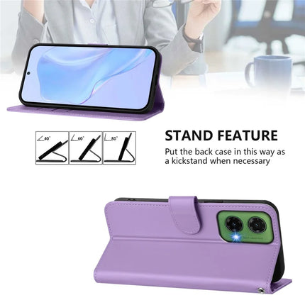 For Motorola Moto G35 5G Case Solid Color Wallet Leather Phone Cover with Strap