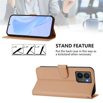 For HMD Fusion 5G Case Solid Color Wallet Leather Phone Cover with Strap
