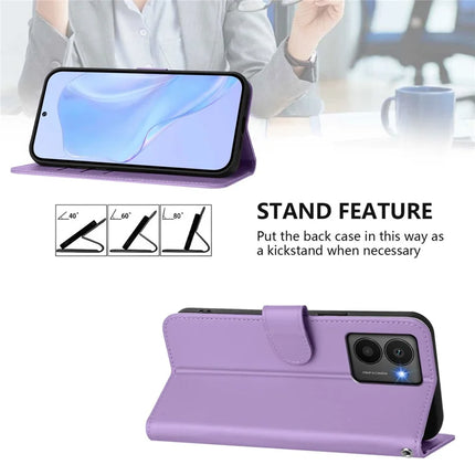 For HMD Fusion 5G Case Solid Color Wallet Leather Phone Cover with Strap