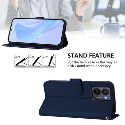 For HMD Fusion 5G Case Solid Color Wallet Leather Phone Cover with Strap