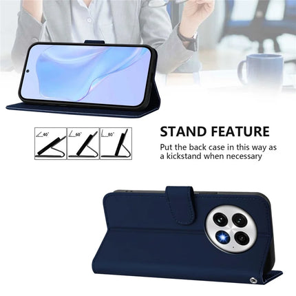 For OnePlus 13 Case Solid Color Wallet Leather Phone Cover with Strap