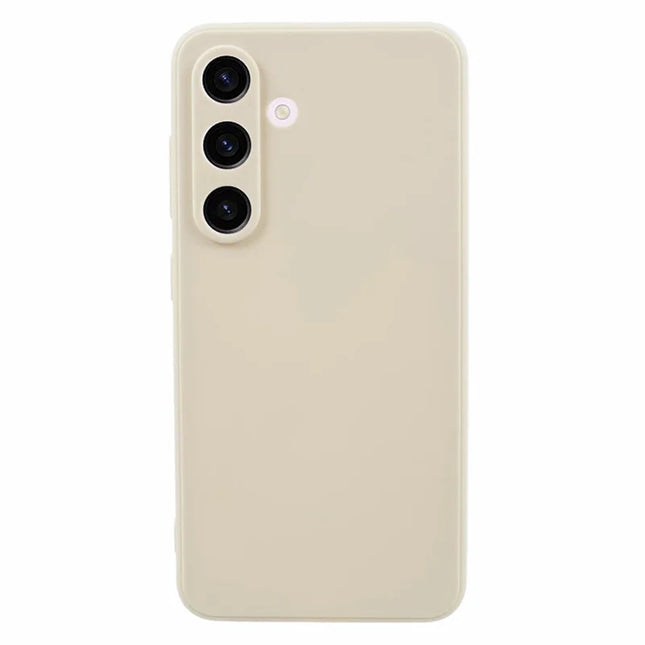 For Samsung Galaxy A36 5G Case Precise Cut-Outs Straight Edge TPU Shockproof Phone Cover - White