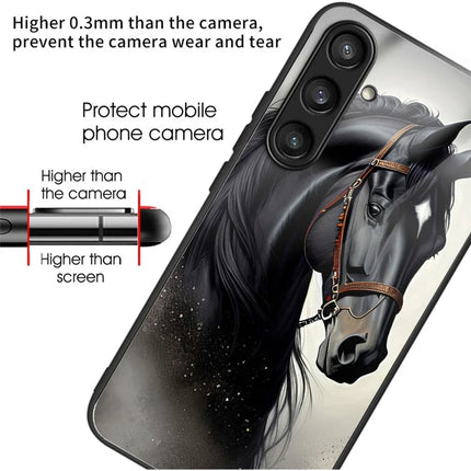 For Samsung Galaxy A16 4G  /  5G Case Tempered Glass Back Cover with Pattern Printing
