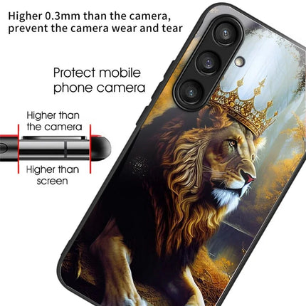 For Samsung Galaxy A16 4G  /  5G Case Tempered Glass Back Cover with Pattern Printing