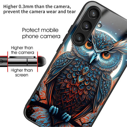 For Samsung Galaxy A16 4G  /  5G Case Tempered Glass Back Cover with Pattern Printing