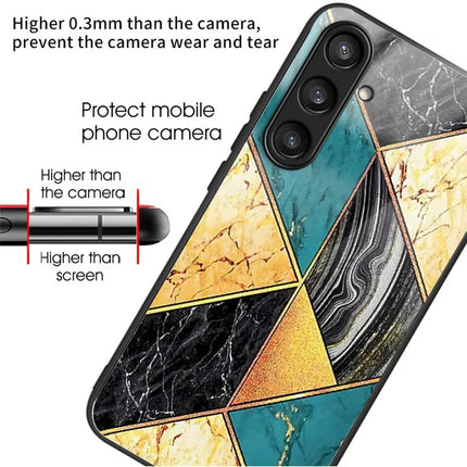 For Samsung Galaxy A16 4G  /  5G Case Tempered Glass Back Cover with Pattern Printing