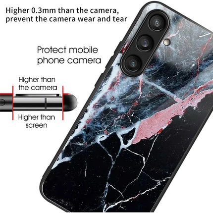 For Samsung Galaxy A16 4G  /  5G Case Tempered Glass Back Cover with Pattern Printing