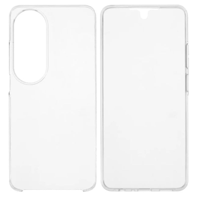 For Oppo A60 4G Case TPU Frame Clear Acrylic Back Phone Cover with PET Film
