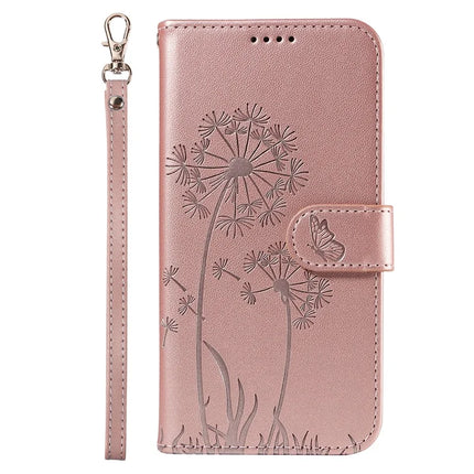 For Samsung Galaxy S23 Leather Case Wallet Phone Cover Dandelion Imprint