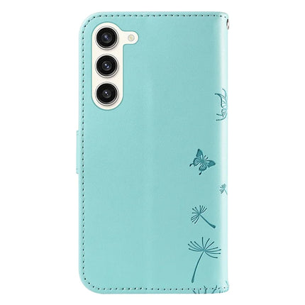 For Samsung Galaxy S23 Leather Case Wallet Phone Cover Dandelion Imprint