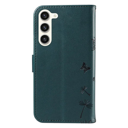 For Samsung Galaxy S23 Leather Case Wallet Phone Cover Dandelion Imprint