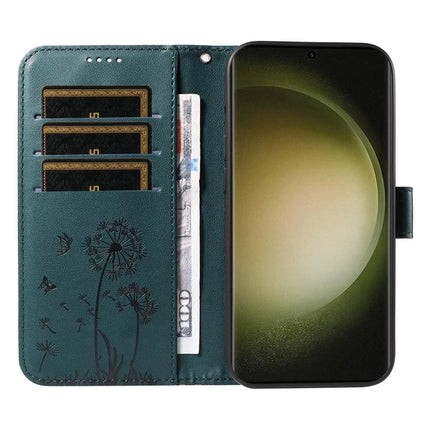 For Samsung Galaxy S23 Ultra Leather Case Wallet Phone Cover Dandelion Imprint