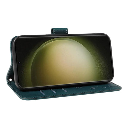 For Samsung Galaxy S23 Ultra Leather Case Wallet Phone Cover Dandelion Imprint