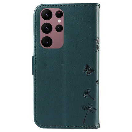 For Samsung Galaxy S23 Ultra Leather Case Wallet Phone Cover Dandelion Imprint