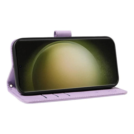 For Samsung Galaxy S23 Ultra Leather Case Wallet Phone Cover Dandelion Imprint