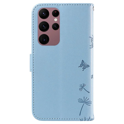 For Samsung Galaxy S23 Ultra Leather Case Wallet Phone Cover Dandelion Imprint