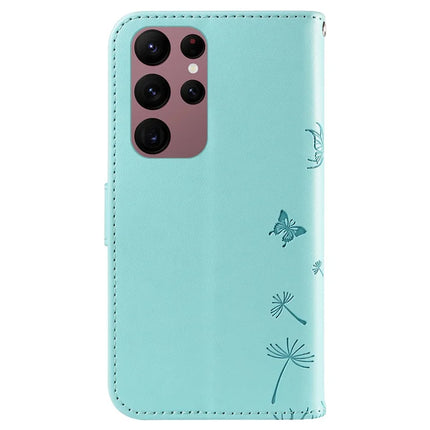 For Samsung Galaxy S23 Ultra Leather Case Wallet Phone Cover Dandelion Imprint