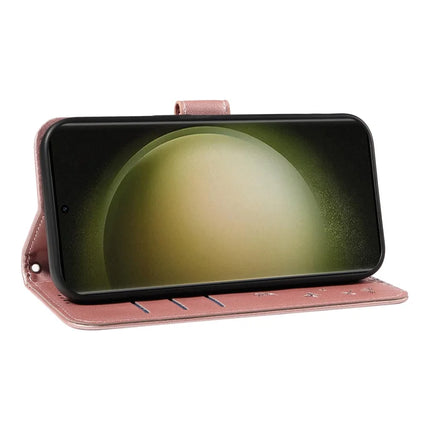 For Samsung Galaxy S23 Ultra Leather Case Wallet Phone Cover Dandelion Imprint