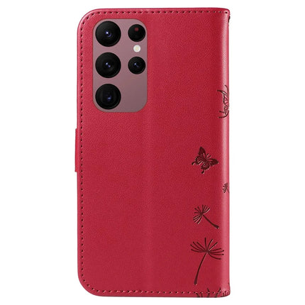 For Samsung Galaxy S23 Ultra Leather Case Wallet Phone Cover Dandelion Imprint
