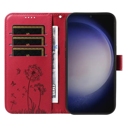 For Samsung Galaxy S23 FE Leather Case Wallet Phone Cover Dandelion Imprint
