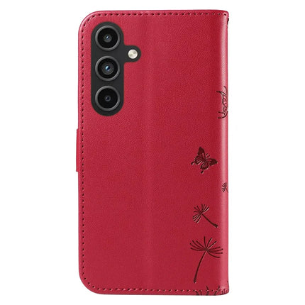 For Samsung Galaxy S23 FE Leather Case Wallet Phone Cover Dandelion Imprint
