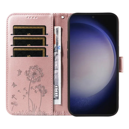 For Samsung Galaxy S23 FE Leather Case Wallet Phone Cover Dandelion Imprint