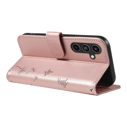 For Samsung Galaxy S23 FE Leather Case Wallet Phone Cover Dandelion Imprint